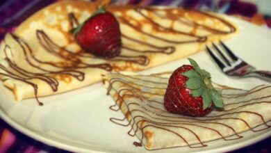 تحضير الكريب بالنوتيلا