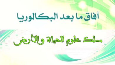 أفاق شعبة علوم الحياة و الأرض